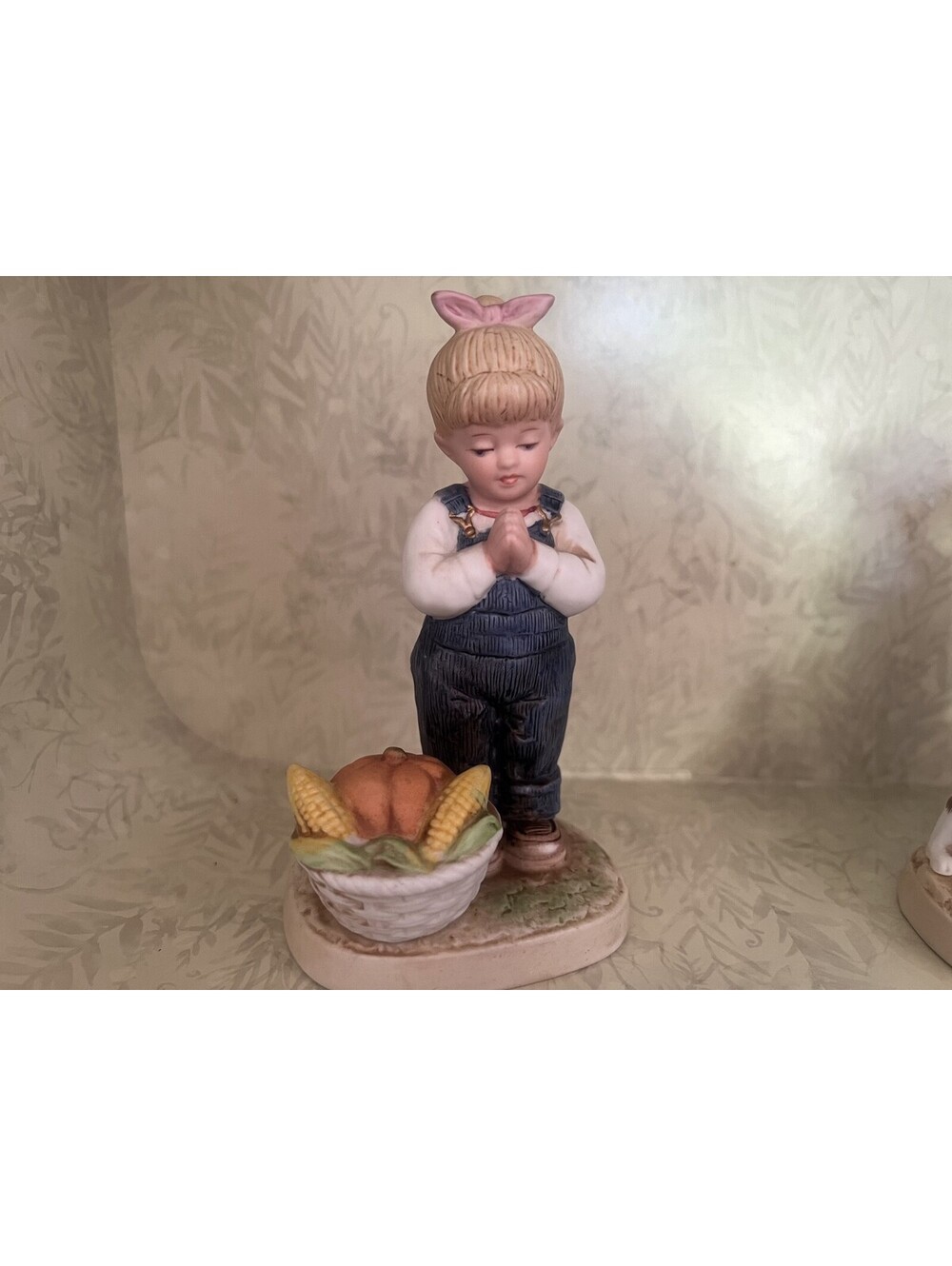 HOMCO Denim Days Harvest Prayer Pair #1506